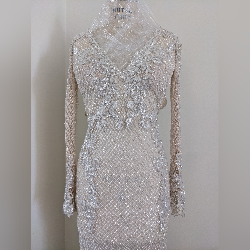 💯 Berta 16-09 Beaded Wedding Dress Size 0 XS Custom $15k More Pics